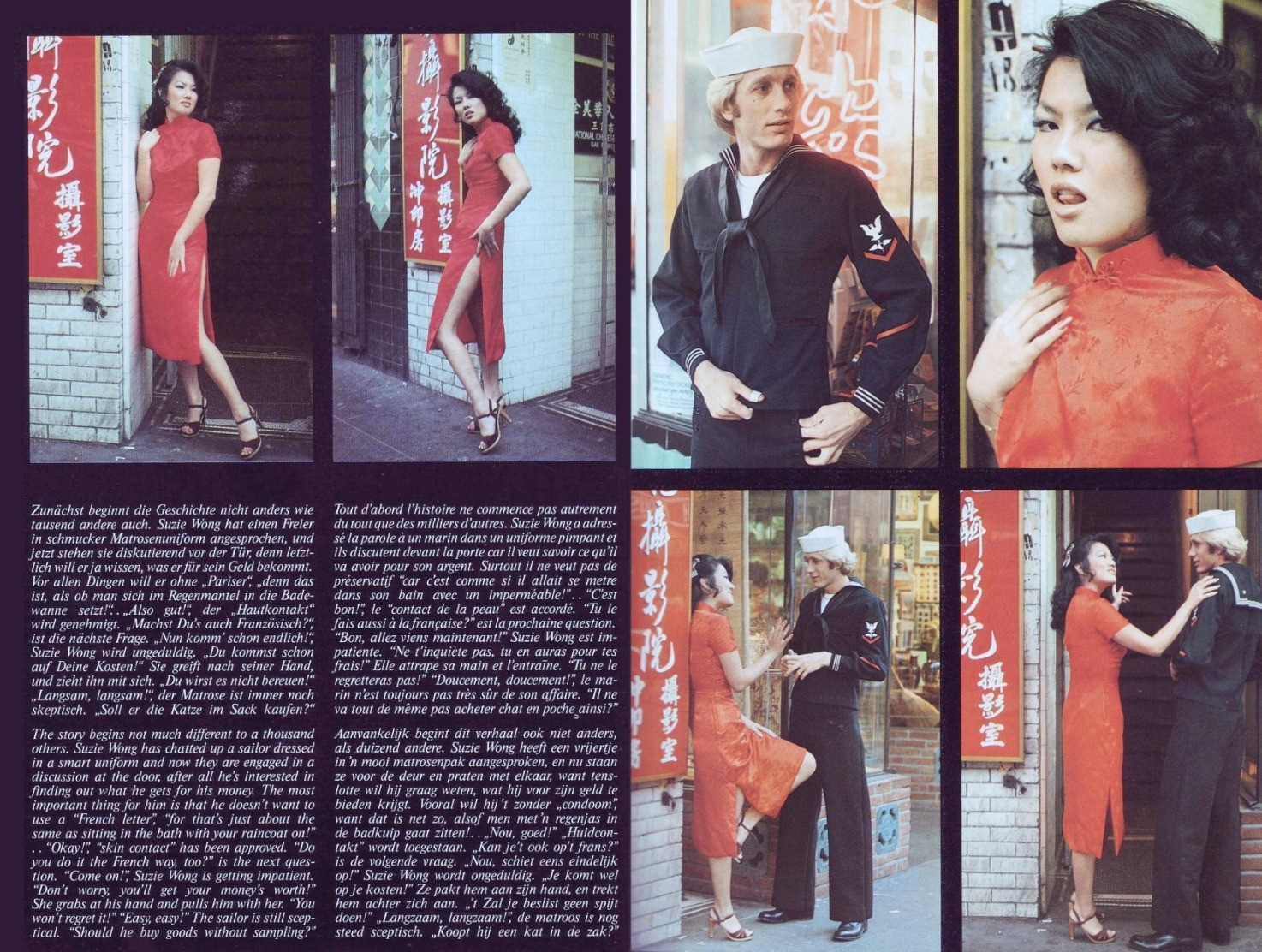 Attached: 3 images Suzie Wong all dressed up. 