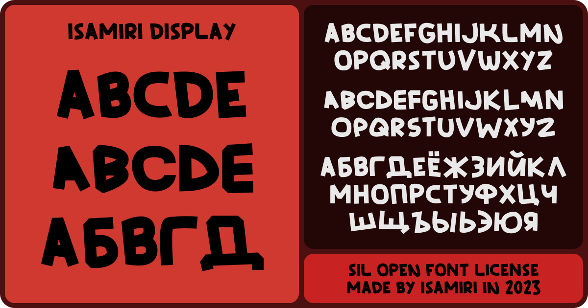 Sil open font