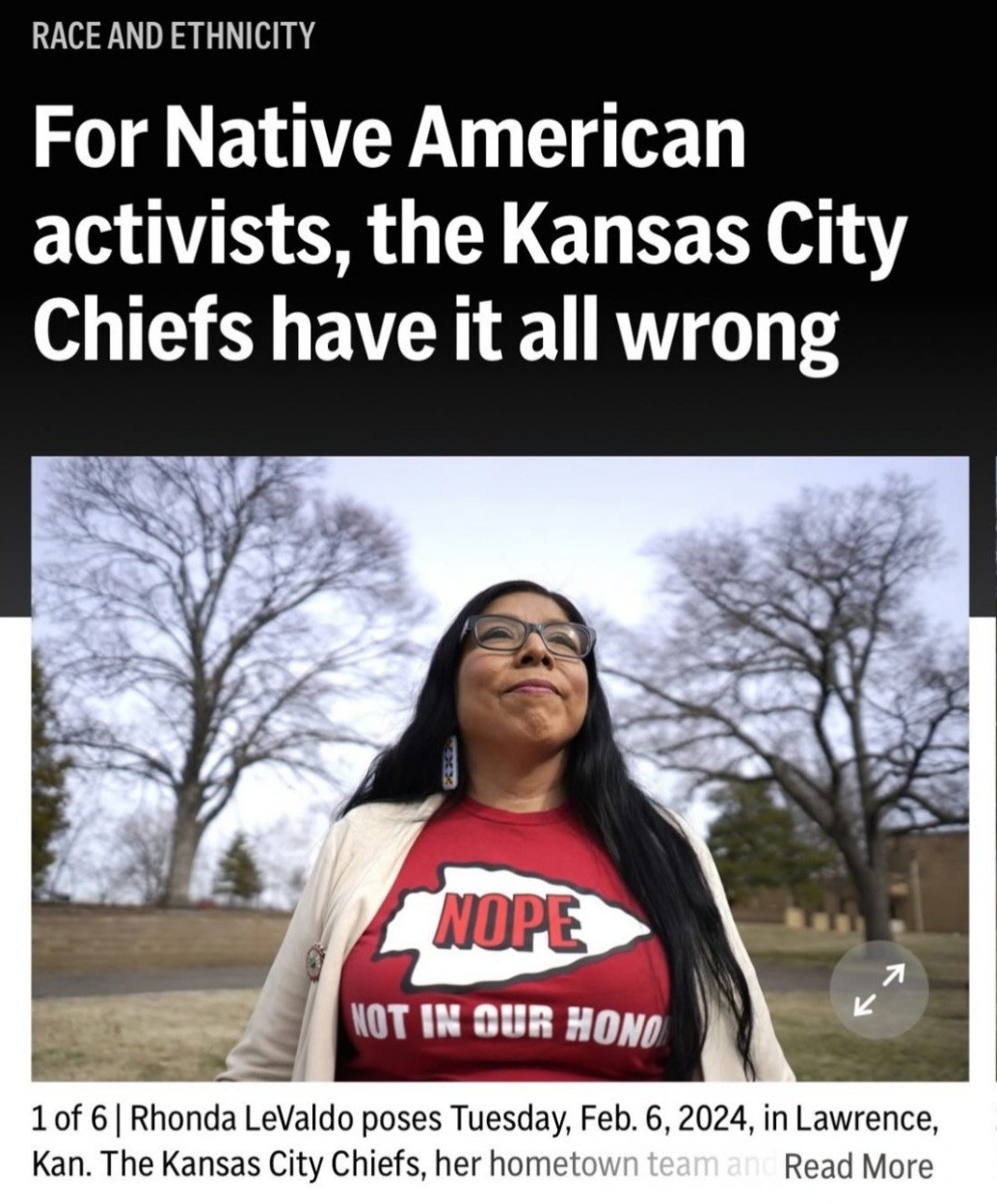 For Native American activists, the Kansas City Chiefs have it all