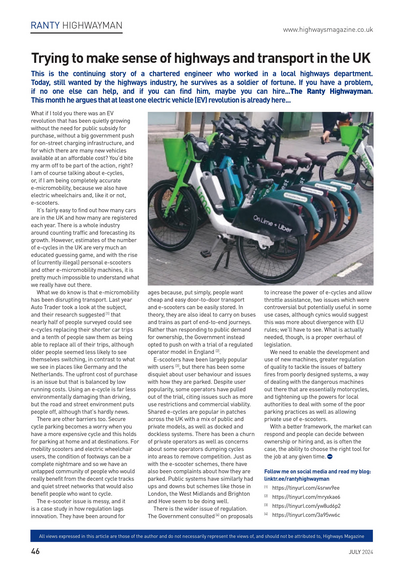 My July 2024 article featuring a photo of a group of electric hire cycles parked in an on-carriageway cycle parking bay.

Do let me know if you need an alternative format and I'll try to help.