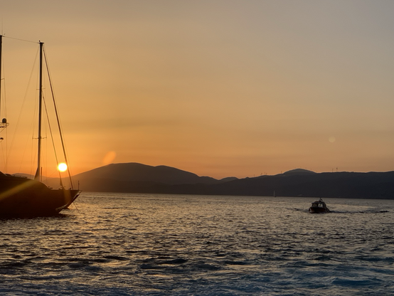 Sunset at Hydra, Greece