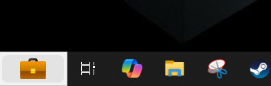 Windows Copilot makes its first appearance in my Windows 10 taskbar. 