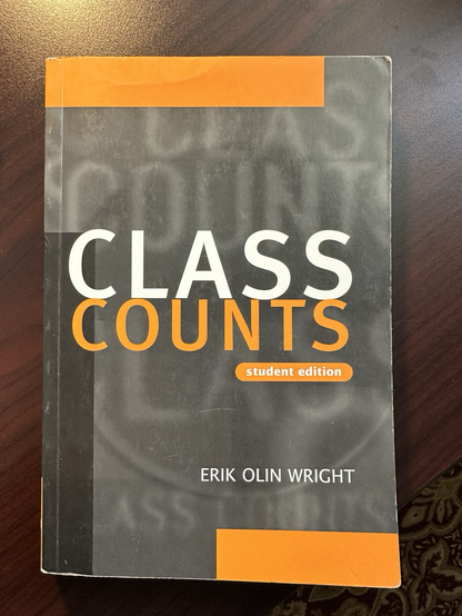 Class Counts Student edition by Erik Olin Wright gray cover title in white and orange