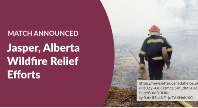 MATCH ANNOUNCED

Jasper, Alberta Wildfire Relief efforts

A picture of a firefighter walking away from the camera into a hazy background
