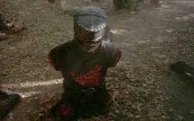 the "black knight" from monty python, all limbs chopped off