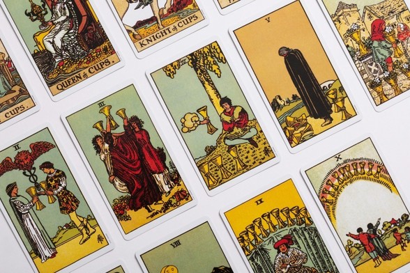 A set of tarot cards